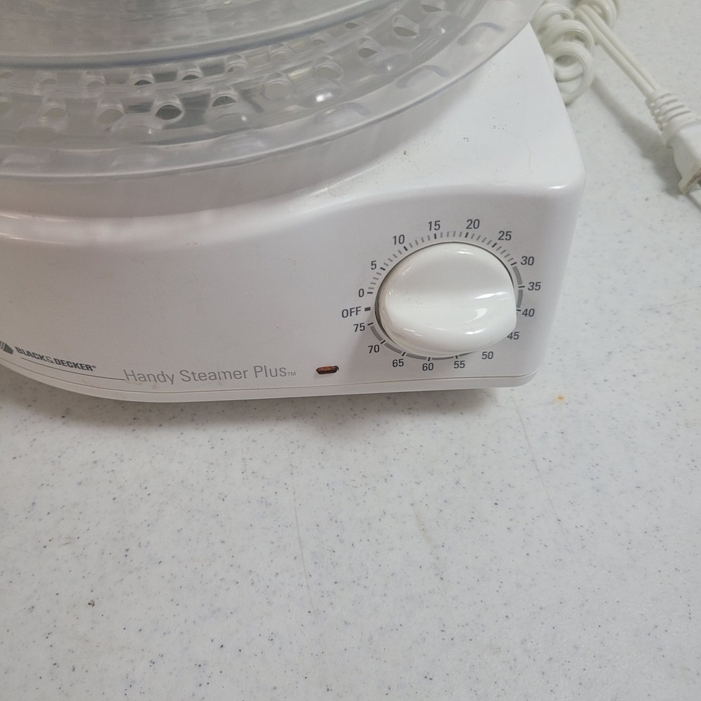 Black & Decker Handy Steamer Plus Food Steamer Rice Cooker HS90 HS10 White - Picture 9 of 11